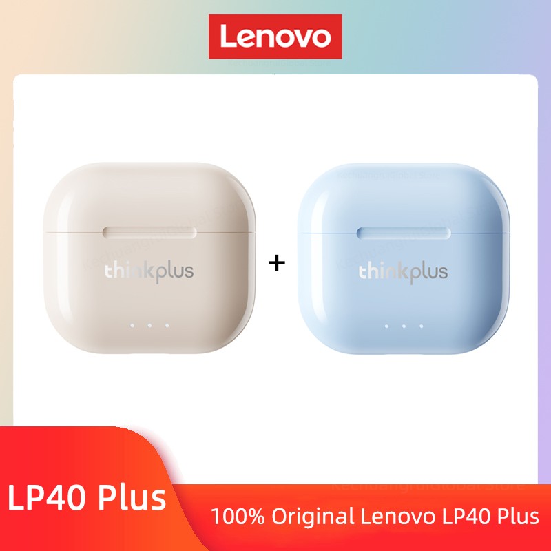 Original Lenovo LP40 Plus Earphones TWS LP40 II Wireless Bluetooth 5.3 Headphones Sport Noise Reduction Touch Control Earbus New