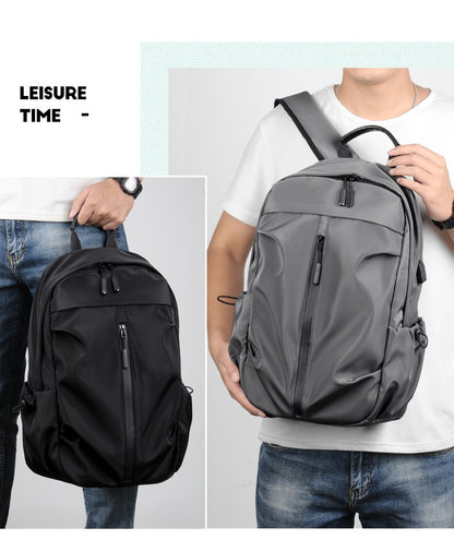 Casual Backpack Men's Travel Trendy College Student Schoolbag Fashion Korean Version Travel Bag