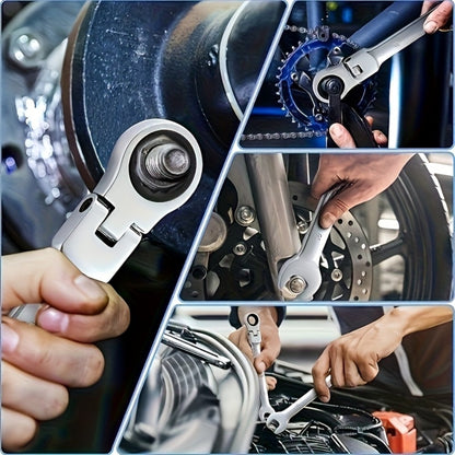 1 Chave Catraca de 72 Dentes, Aço Cromo-Vanádio, Torque Ajustável para Uso Automotivo e Pesado