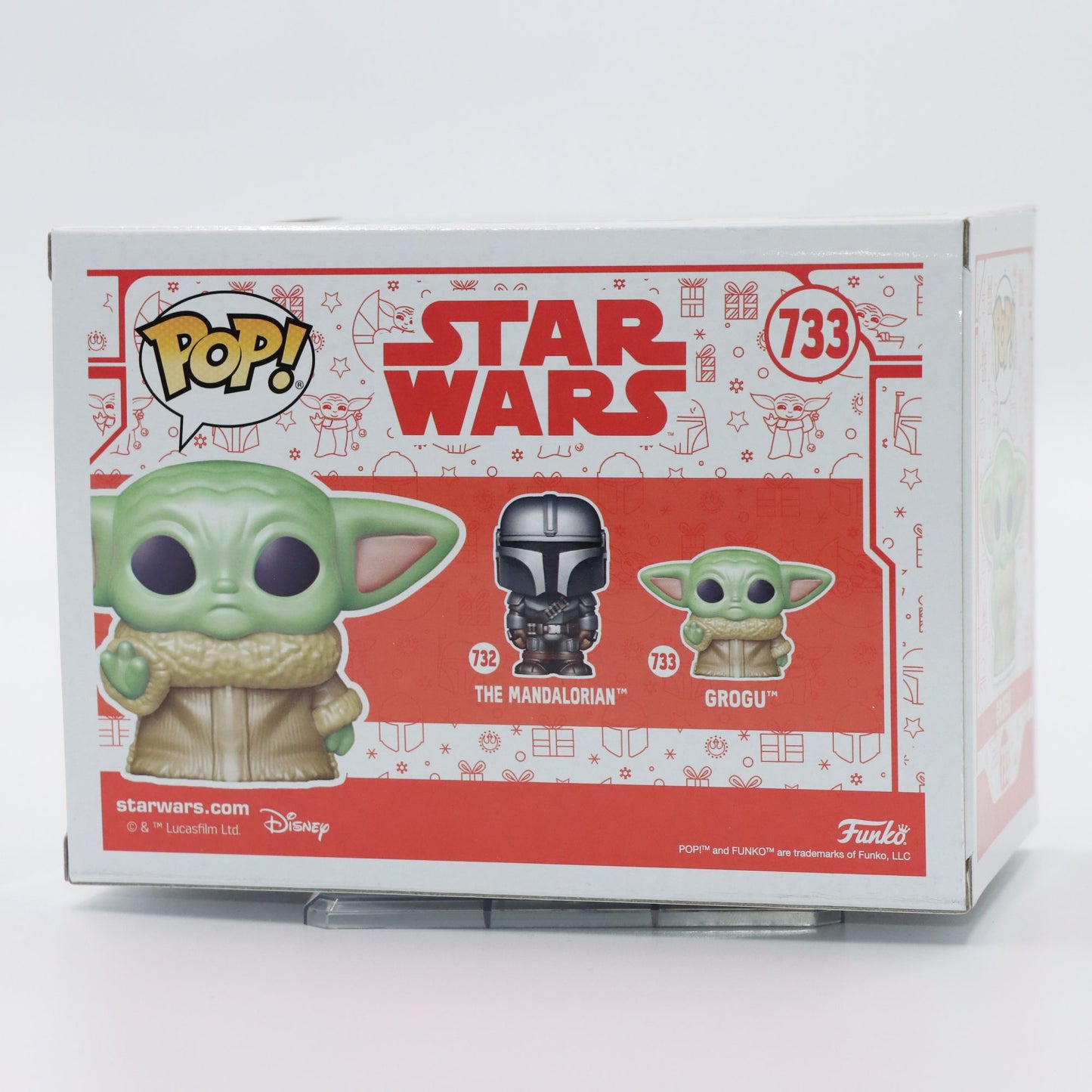 Funko Pop Original Star Wars The Mandalorian Grogu #733 Colecionável Oficial Vinil Action Figure Decoração de Mesa Modelo Brinquedo Presente