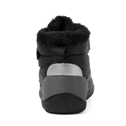 New Children's wide toe barefoot snow boots Little/Big/Kid Wide Toe Minimalist Sneakers Girls waterproof high-top cotton shoes