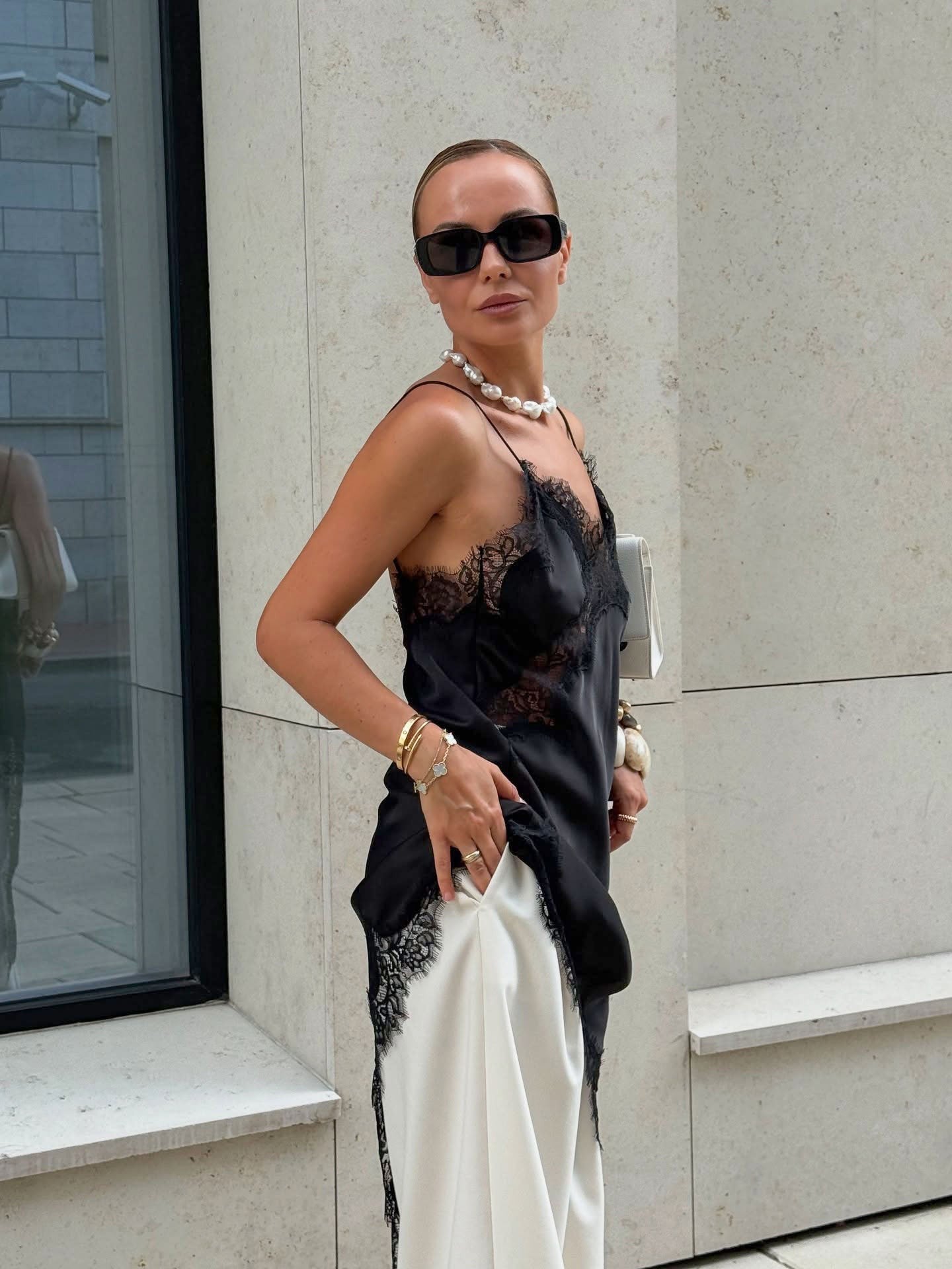 New Lace Mini Spaghetti Strap Dress For Women Irregular Backless Slit Sexy Evening Party Dress Female High Waist Bottom Dresses