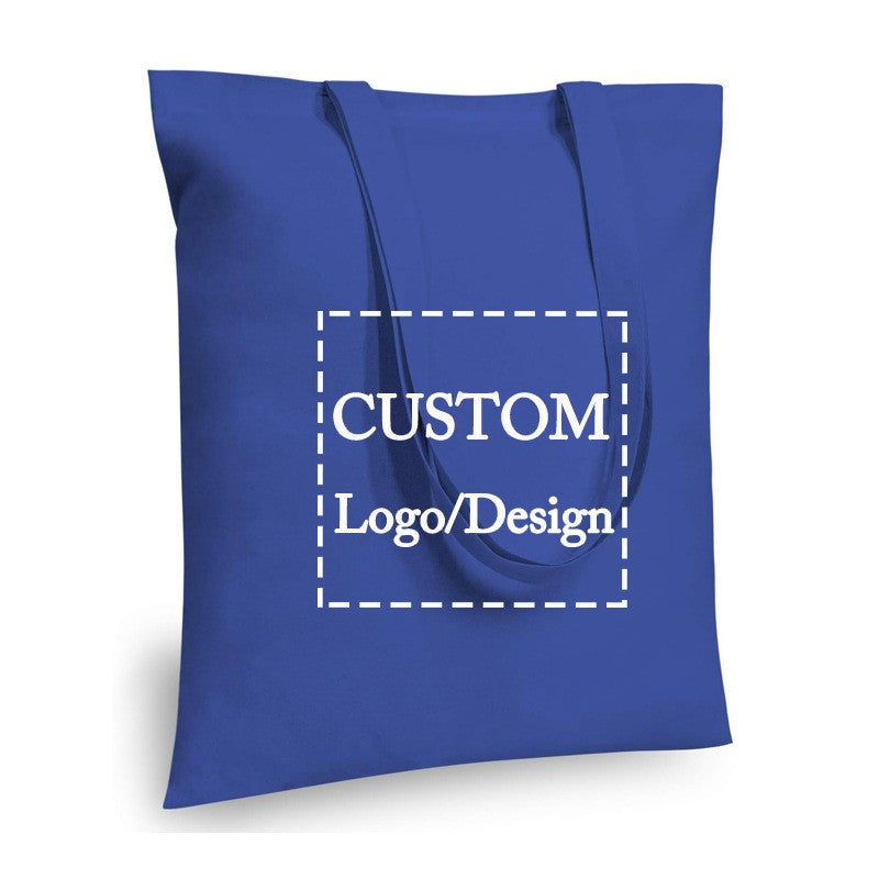 10/20/50Pcs Custom Cotton Tote Bag Eco-friendly Shoulder Bag Lightweight Reusable Shopping Bag Suitable For Promotions Gifts