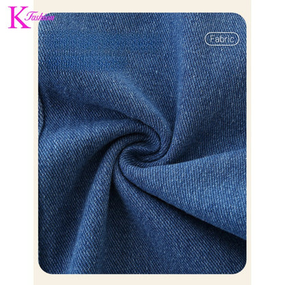 Girls Dress For Kids 4-8 Y New Children's Princess Dress Denim Children's Fashion Clothing