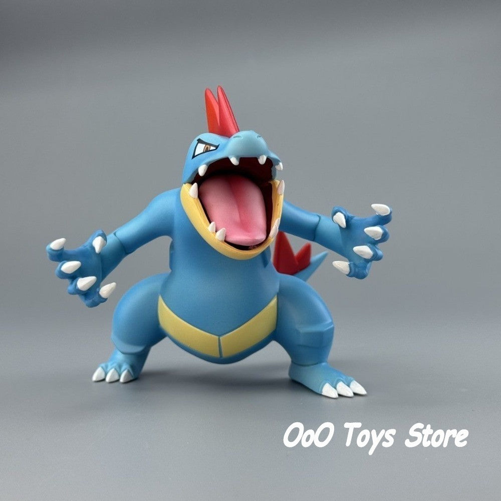 Anime Figura Pokémon Feraligatr Grupo Evolutivo Bonecos de Ação Coleção PVC Brinquedos de Modelo para Presentes Infantis 3-11cm