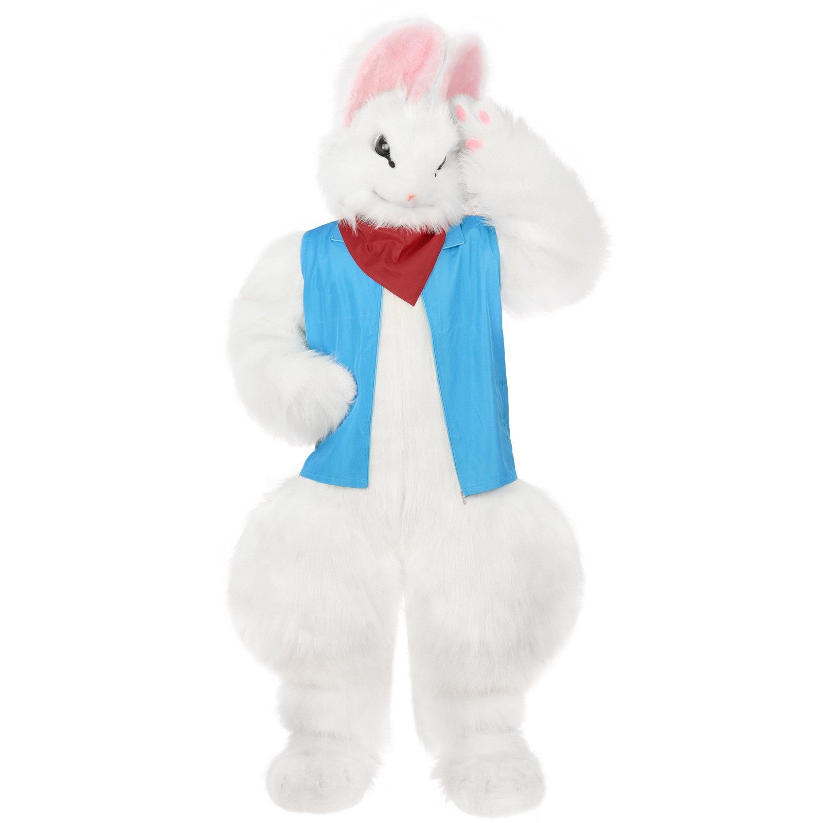 Adult Finished Product Full Set of Realistic Rabbit Fursuit Suit Cartoon Mascot Christmas Fancy Dress Halloween Mascot Costume