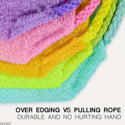 1/2pcs Sheet Exfoliating Bath Towel Bath Stretchable Back Full Body Scrub Towel Super Absorbent Scrub Towel Bathroom Supplies