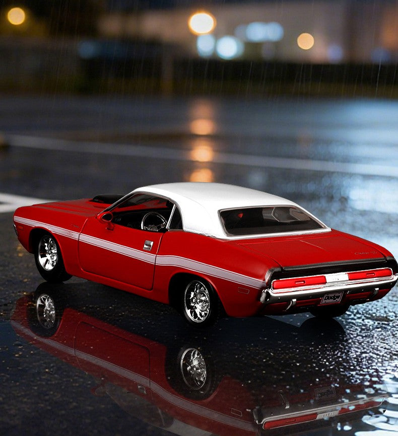 Maisto 1:24 Dodge Challenger R/T Coupé 1970 Carro de Liga Fundido e Veículos de Brinquedo Modelo de Carro em Miniatura para Crianças