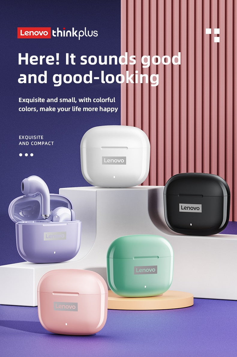 Original Lenovo LP40Pro LP40 LP40II Wireless Bluetooth 5.3 Earphones TWS HiFi Earbuds Sport headset Long Standby with Mic 2025