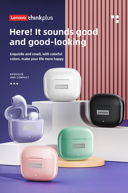 Original Lenovo LP40Pro LP40 LP40II Wireless Bluetooth 5.3 Earphones TWS HiFi Earbuds Sport headset Long Standby with Mic 2025