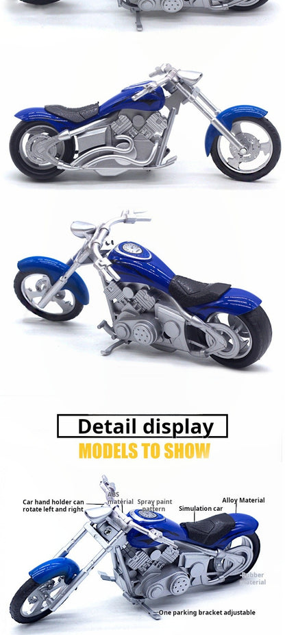 1:18 Harley Rider Moto de Corrida Modelo Fundido em Metal Modelo de Moto de Rua Brinquedo Infantil Presente