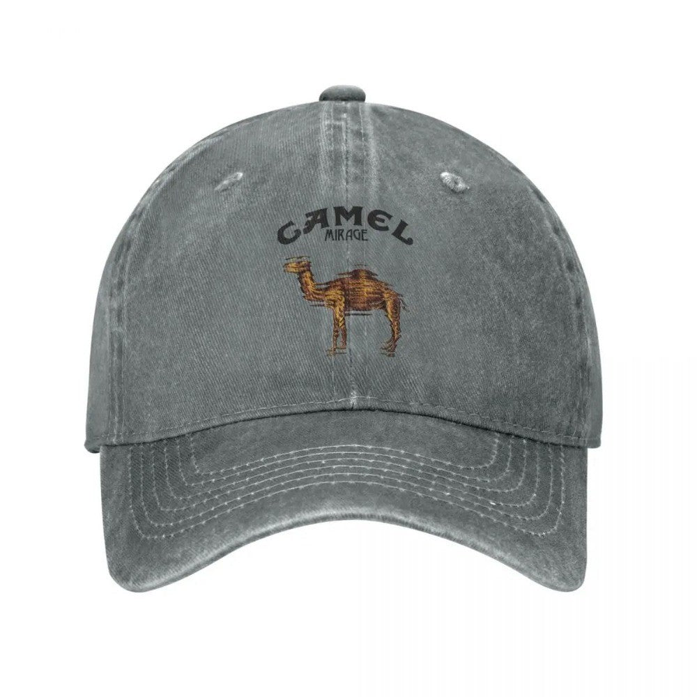Camel Accessories Men Women Trucker Hat Animal Distressed Washed Caps Hat Vintage Outdoor Running Golf Adjustable Fit Headwear