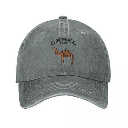 Camel Accessories Men Women Trucker Hat Animal Distressed Washed Caps Hat Vintage Outdoor Running Golf Adjustable Fit Headwear