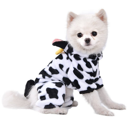 Roupas de cachorro de estimação macias e quentes de lã, macacões para cães, roupas de estimação para cães pequenos, roupas de cachorrinho e gatos, casaco de fantasia para Chihuahua Yorkshire
