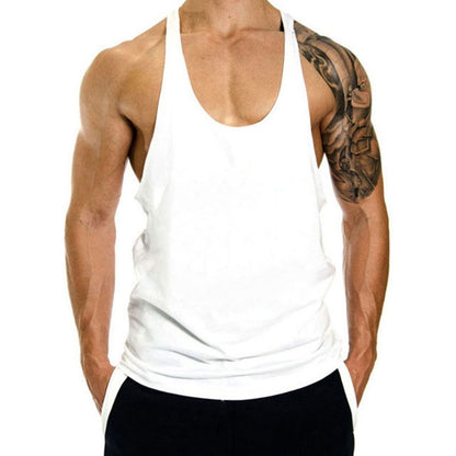 Men Cotton Tank Tops Quick Dry Gym Vest Male Bodybuilding Sleeveless Shirt Elastic Basketball Singlet Gym t-Shirt Man Clothing