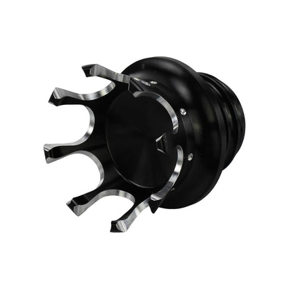 Tampa de combustível/óleo cromada preta para motocicleta Harley Sportster 883 1200 XL XR Iron Dyna Touring Softail FLHR