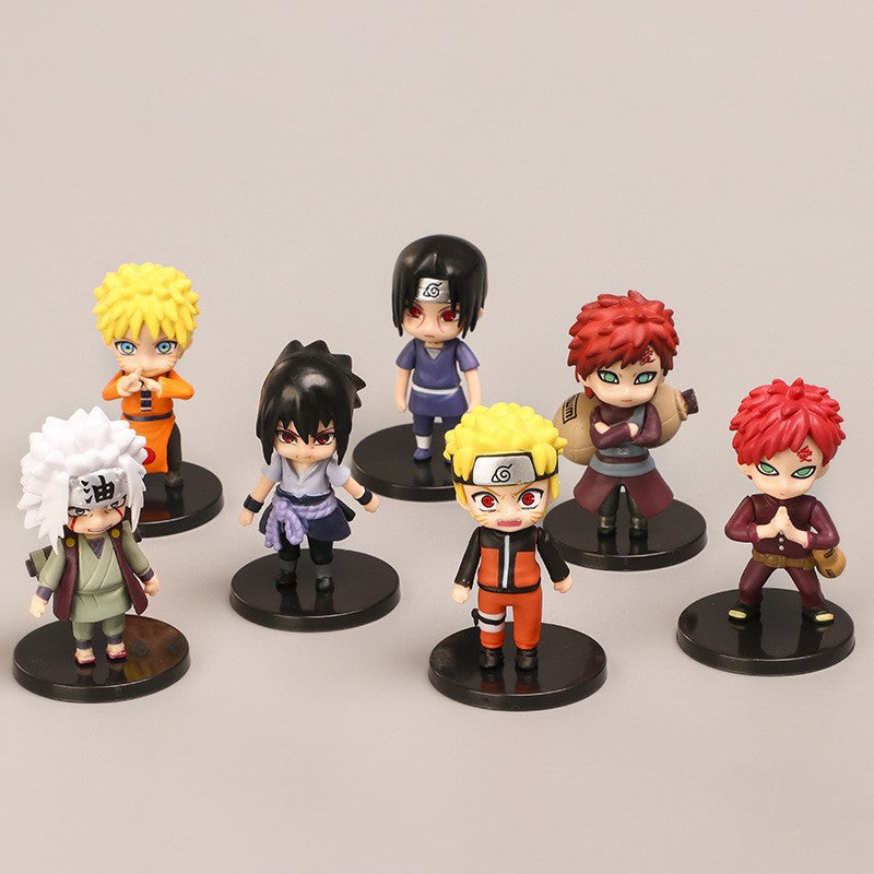 Quente 12 pçs/set Anime Naruto Shippuden Hinata Sasuke Itachi Kakashi Gaara Figura Brinquedos Q Versão PVC Modelo Figurine Bonecas Presentes