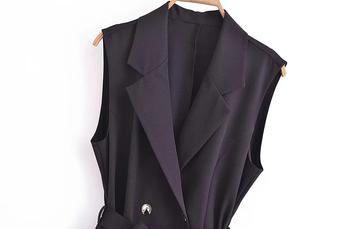 Corset Dress Women Pleated Vests Long Dresses for Women 2024 Sleeveless Office P