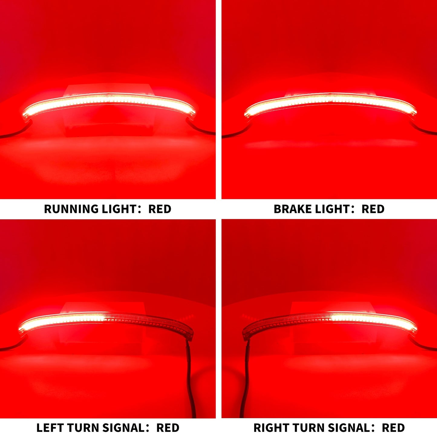 Motorcycle LED Light Rear Fender Turn Signal Brake Indicator For Harley Softail Fat Boy FLFB FLFBS 18-25 Taillight Running Lamp