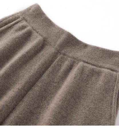 High Waist Wide Leg Woolen Pants Women's Loose Casual Black Long Trousers Autumn Fashion Elegant Commuting Style