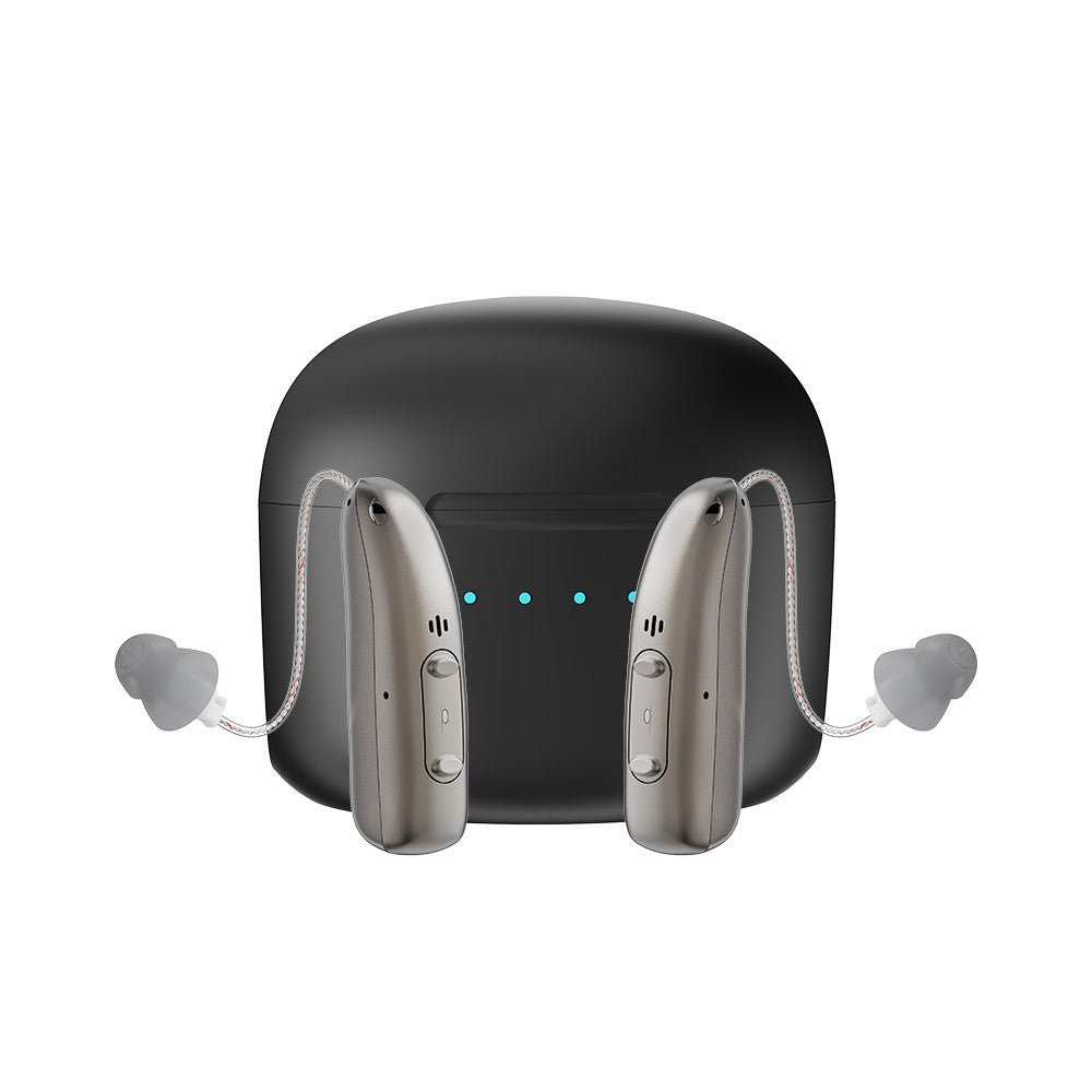 Rechargeable Digital BTE Hearing Aid Adjustable Volume Deaf Mini Sound Amplifier Portable Elderly Hearing Amplifier
