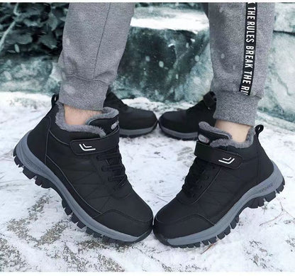 Winter velvet men's shoes Top Quality Casual Snow Boots Waterproof Warm Men boots Outdoor male Trekking Sneaker Botas Zapatos