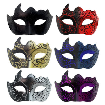 2PCS Couple Masks Sexy Painted Masquerade Mask Men Women Half Face Wedding Carnival Performance Costume Prom Parties Supplies
