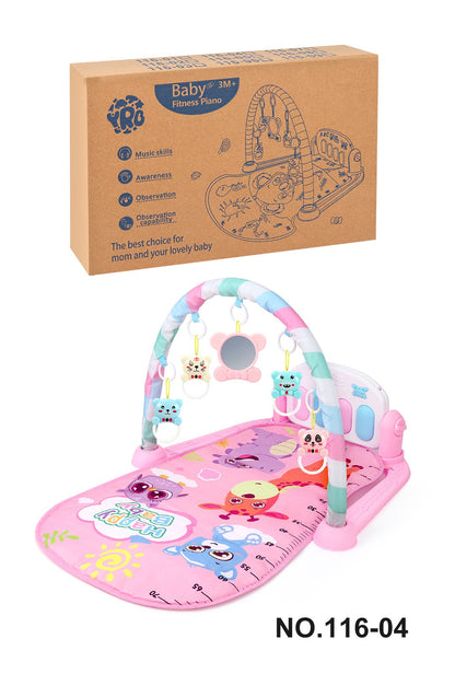 Tapete de Atividades para Bebê Multifuncional, Ginásio de Fitness, Brinquedo Musical, Educacional, para Engatinhar, Presente para Crianças
