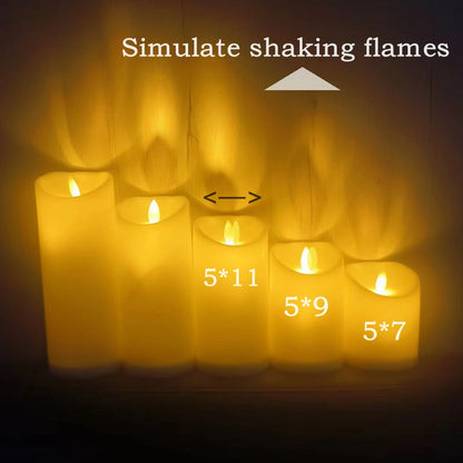 24/12PCS With Battery Flickering LED Candle Tealights Flameless Wedding Home Christmas Decor Candle Battery-powered Night Light