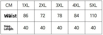 Plus Size Shiny Sequin Short A- Line Skirt High Waist Elastic Waist Conceals Belly Women's Casual Summer Polyester Midi Skirt