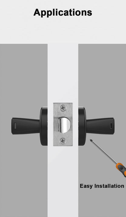 RAYKUBE M5 Tuya BLE Smart Fingerprint Door Lock Digital Electronic Lock with Password/Key/IC Card/ Smartlife/ Tuya APP Unlock