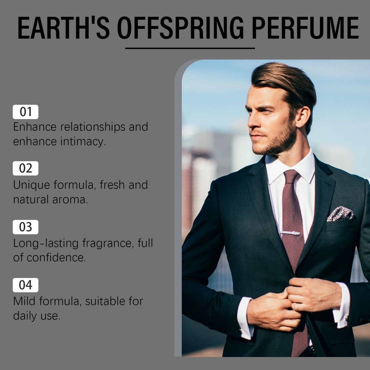 Cologne Men Fragrance Flirting Romantic Dating Long Lasting Confidence Fresh Aromatic Scent Earth Essence Pheromone Perfume Mist
