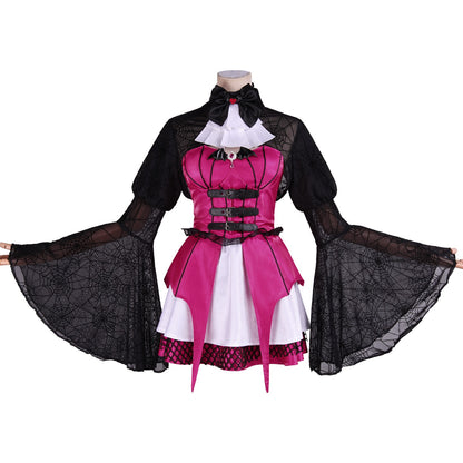 Draculaura Cosplay Costumes Anime Monster School Role Play Uniform Halloween Carnival Party Outfit For Women