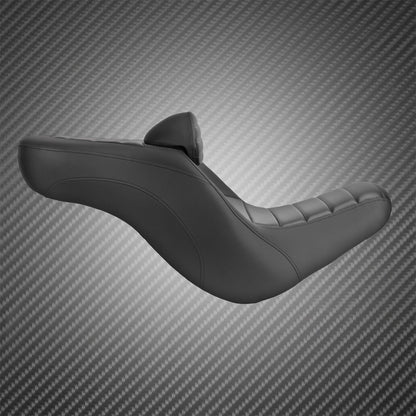 Assento de passageiro do condutor da motocicleta Almofada de assento duplo com encosto para Harley Softail Low Rider ST Sport Glide 2018-2024