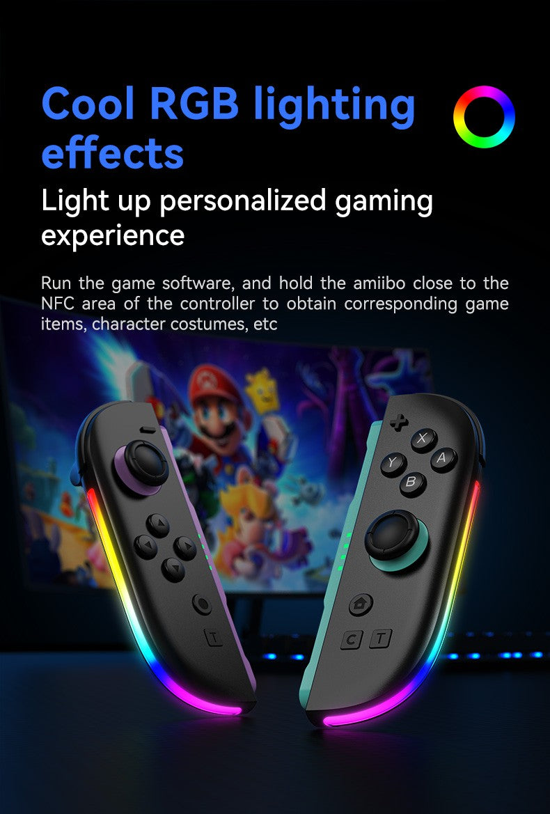 JOY-06 Wireless Game Controller For Switch 2 Magnetic Bluetooth Gamepad with 9-Axis Gyroscope RGB Light Wake-up For NS2 Joycons