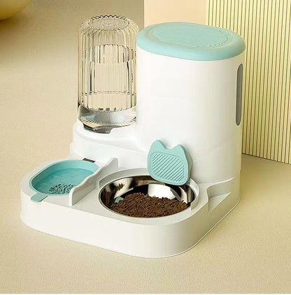 Tigela automática para gatos, cães e animais de estimação, bebedouros, tigela integrada para gatos, tigela de ração para gatos, cães, para comer, beber ág