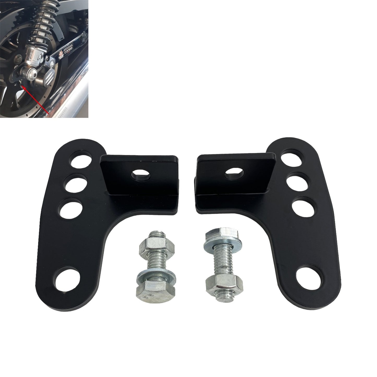 Kit de Rebaixamento de Amortecedor Traseiro Ajustável 1" 2" 3" Link de Queda para Harley Sportster XL883 XL1200 2000-2013 2014 2015