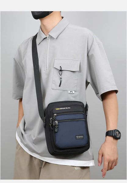 New Fashion Oxford Men Crossbody Bag Single Shoulder Bags Big Capacity Storage Bag Fashion Multi-Pockets Business Crossbody Bags