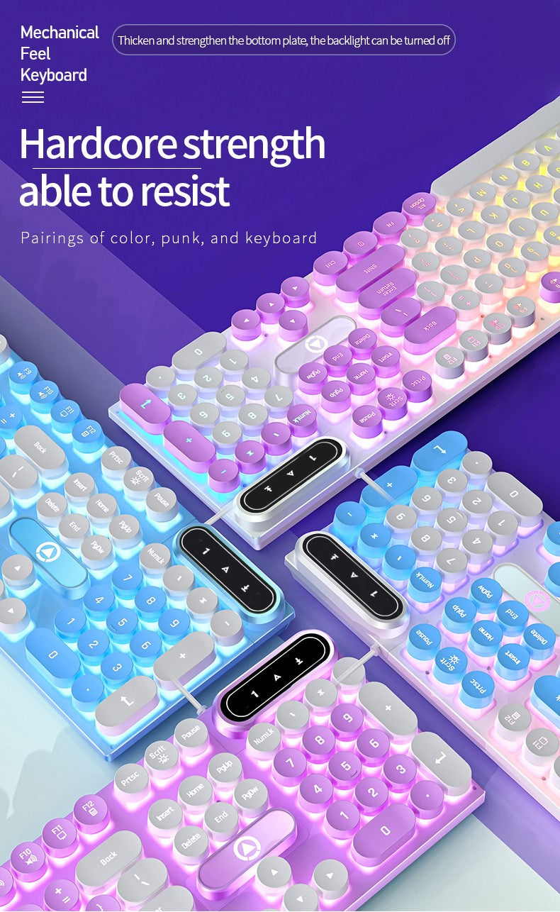 Teclado USB com Fio para Escritório, Digitação Silenciosa, Design Ergonômico para Casa/Negócios/Computador de Mesa, Compatível com PC/Notebook