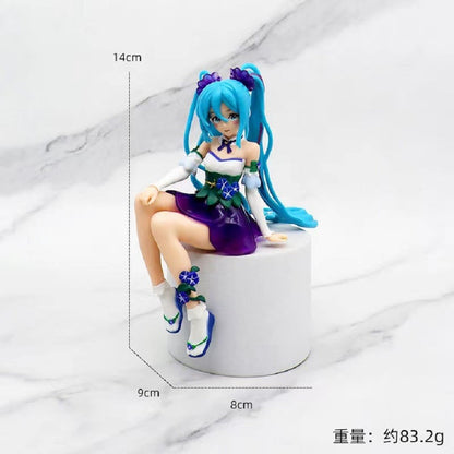 Hatsune Miku Anime Figure Hatsune Miku Desktop Decorations Cute Girl Hatsune Action Figure Model Statue Collection Toys Gift