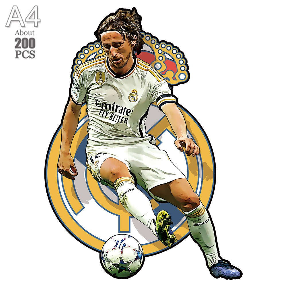 irregular Football Star Wooden Jigsaw Sports Stars Puzzle for Kids Adults Educational Fabulous Gift 300 Pcs DIY Puzzle Toys