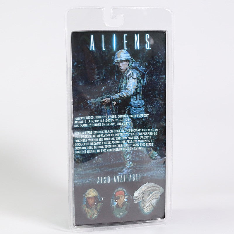 NECA Aliens Xenomorph Warrior Dog Alien Ellen Ripley Weyland Yutani Bishop Colonel Cameron 7"Action Figure Collectible Model Toy