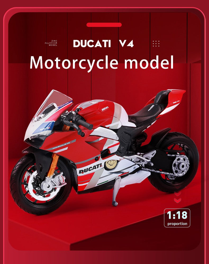 Maisto 1:18 Ducati Panigle V4 S Diavel Kawasaki Ninja H2 R Brinquedos de Modelo de Motocicleta Colecionáveis Hobbies