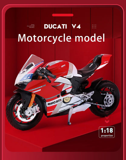 Maisto 1:18 Ducati Panigle V4 S Diavel Kawasaki Ninja H2 R Brinquedos de Modelo de Motocicleta Colecionáveis Hobbies
