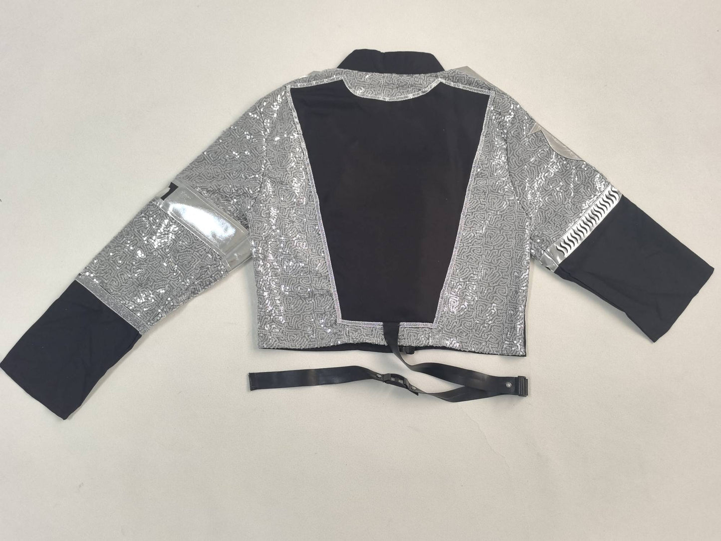 Michael Jackson Inspired Costume Military Sequin Jacket MJ Thriller Stage Performance Outfit Unisex Halloween Party