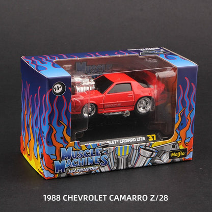Maisto 1:64 Muscle Machines Carro de Metal Fundido Miniatura Veículos de Brinquedo Chevrolet Camaro Nissan Gtr Toyota Ae86