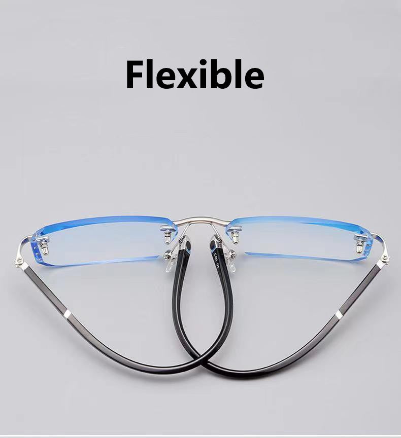 Finished Frameless Myopia Glasses For Men And Women With Ultra-light Edge Cutting Glasses Frame Myopia Glasses XTP191