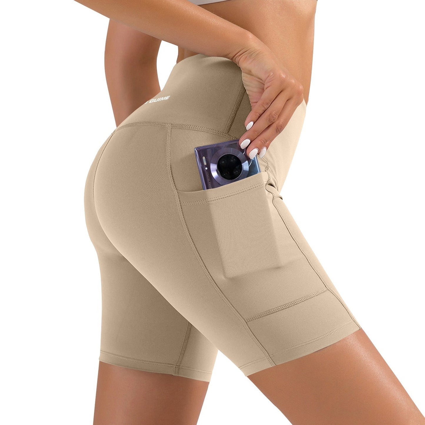 Women Sports Short Yoga Shorts High Waist Breathable Soft Fitness Tight Women Yoga Legging Shorts Cycling Athletic Gym Shorts