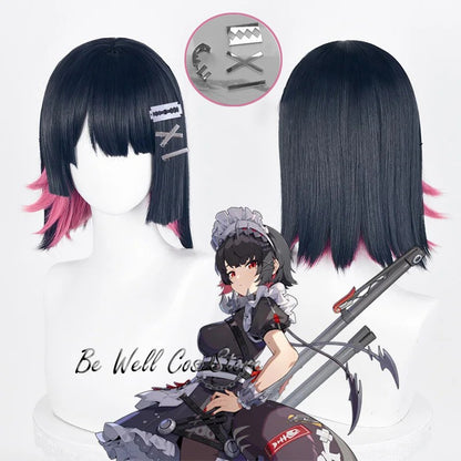 Ellen Joe Cosplay Wig Hairpin Earrings Game Zenless Zone Zero Cosplay Earrings For Women Men Halloween Roleplay Prop ZZZ Cosplay