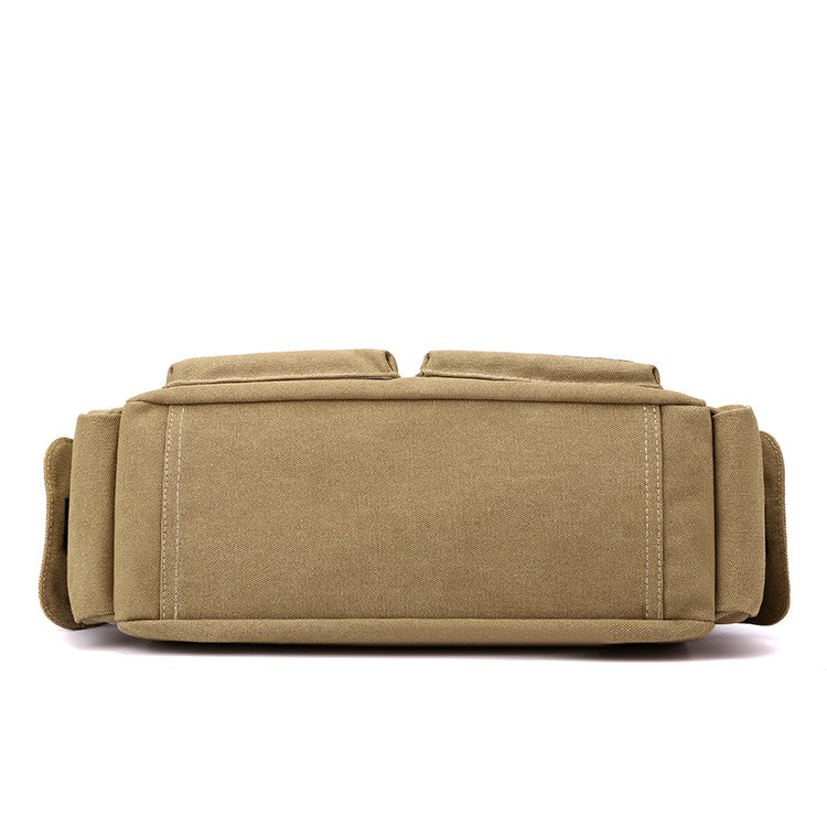 Canvas retro crossbody bag, handbag commuting bag, shoulder bag, work bag, large capacity handbag